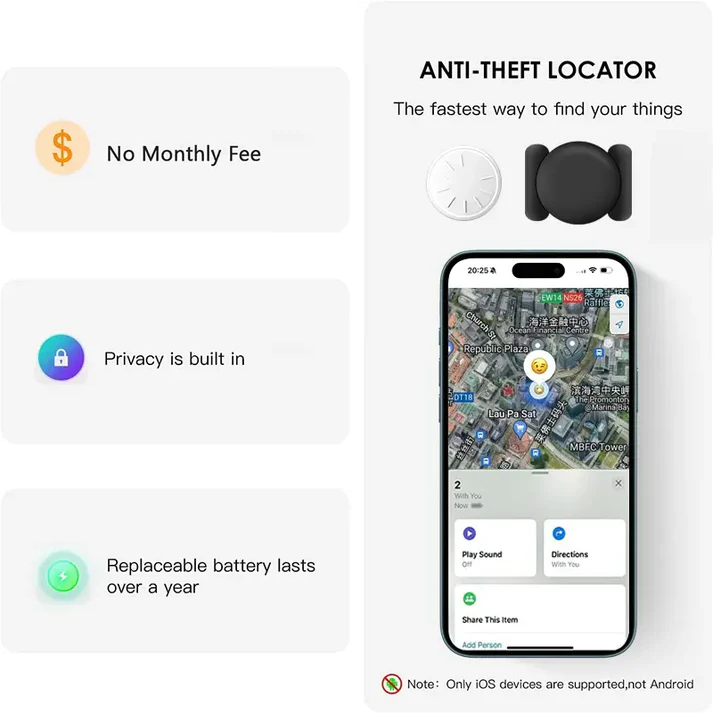 Ultra-Slim Magnetic GPS Tracker: Real-Time Global Tracking with Zero Monthly Fees