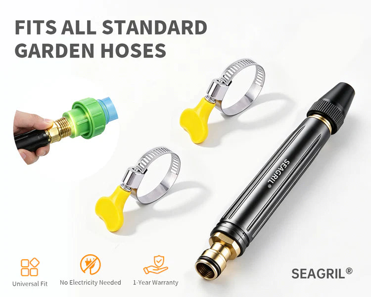 Portable Hydro Jet High Pressure Washer Wand for Standard Garden Hose