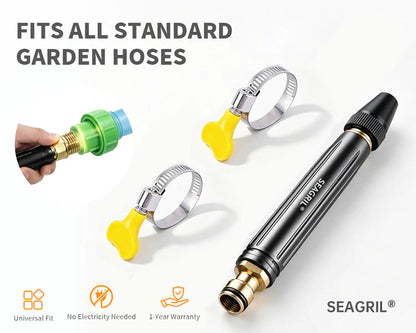 Portable Hydro Jet High Pressure Washer Wand for Standard Garden Hose