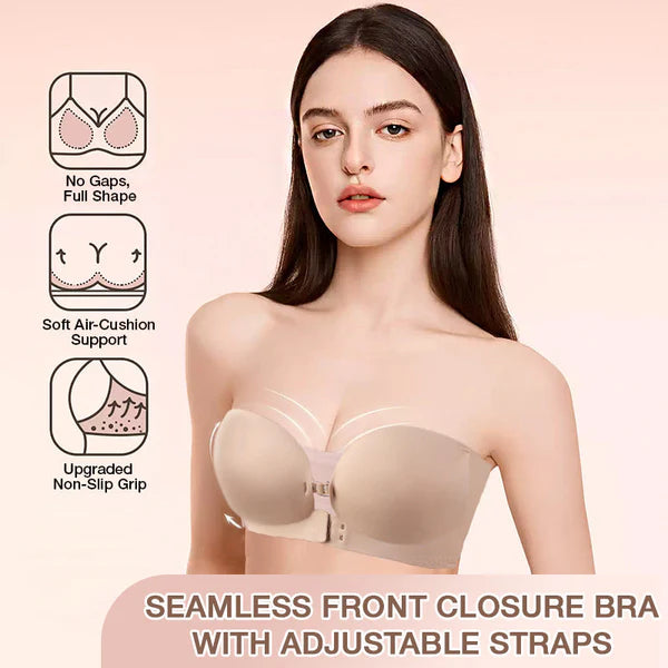 Last 2 Hours: Buy 1 Get 1 Free — Seamless Front Closure Bra With Adjustable Straps