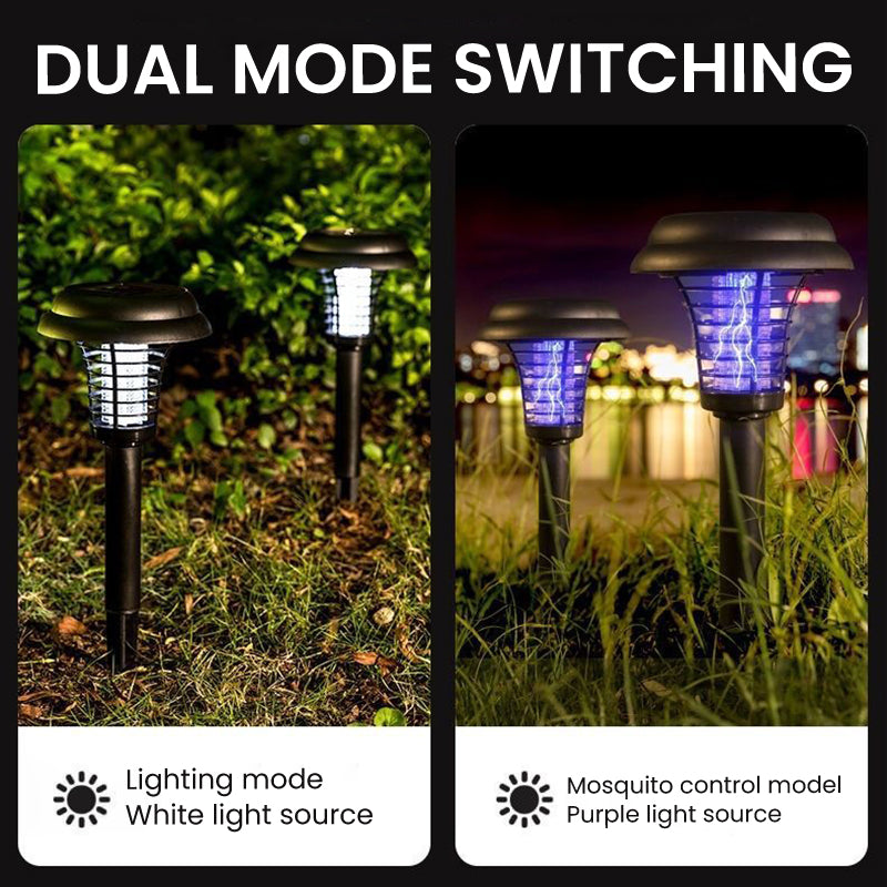 ⏰ Last Day! 2-in-1 Solar Bug Zapper & Waterproof Outdoor Path Light Bundle